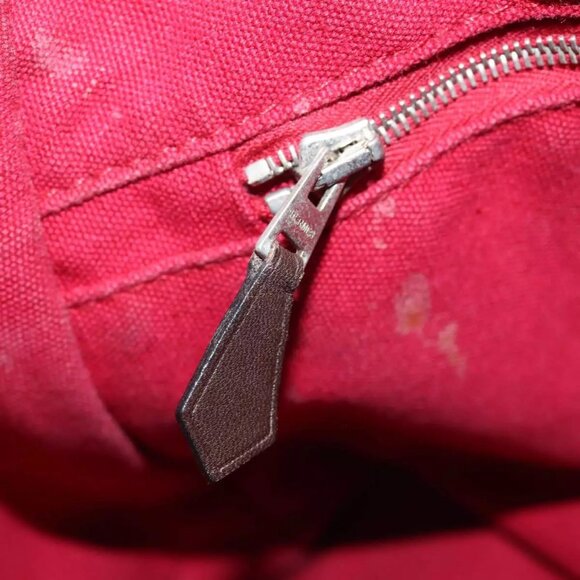 HERMES Toroca Horizontal PM Hand Bag Canvas Red - Picture 5 of 16